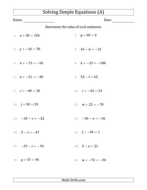 Image result for Solve Simultaneous Equations Worksheet
