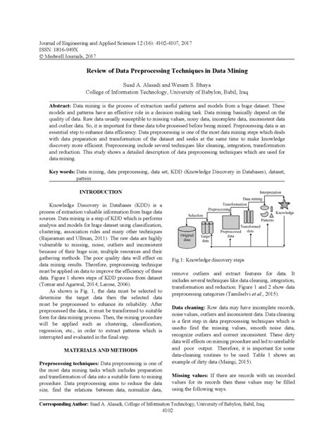 Image result for Data Preprocessing Techniques in Data Mining