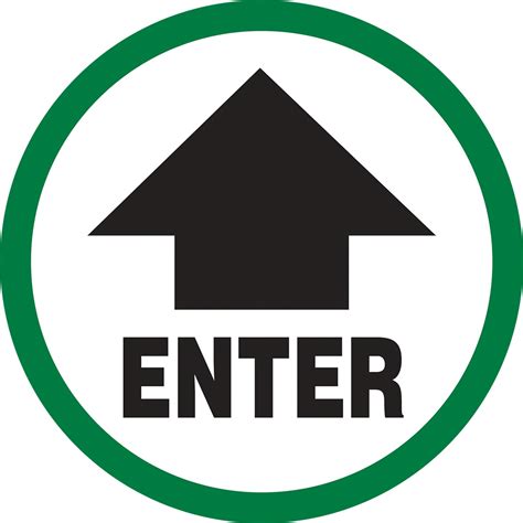 Toradh íomhá ar Green Enter Sign