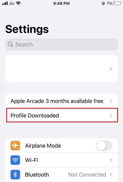 Image result for iOS Pending Profile Installation