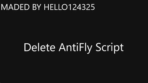 Toradh íomhá ar Anti-Fly Script Roblox