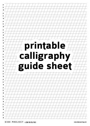 Calligraphy Guidelines Printable に対する画像結果