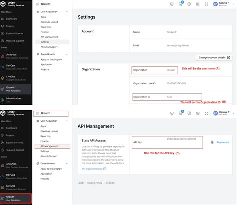 How to Find My API Key for Unity Ads に対する画像結果