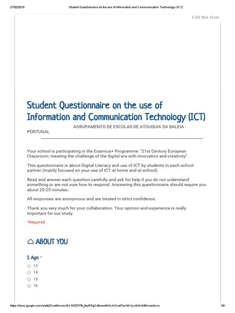 Information Technology Intake Questionnaire に対する画像結果
