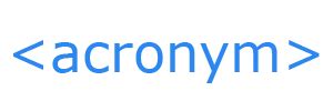 Image result for HTML Acronym