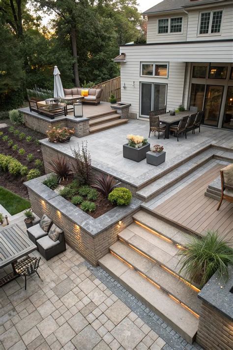 Image result for Multi-Level Patio Designs