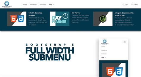 Bootstrap 5 Navbar CodePen に対する画像結果