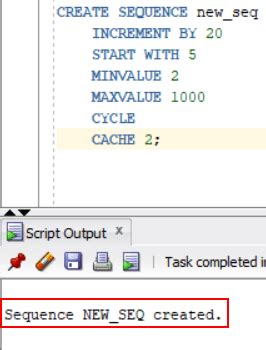 Afbeeldingsresultaten voor Sequence in Oracle SQL