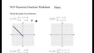 Image result for Worksheet Linear Piecewise Function Graphs