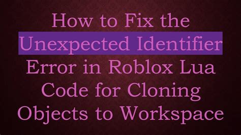Toradh íomhá ar Identifier Lua Code