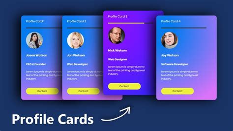 Image result for Profile Card UI Design