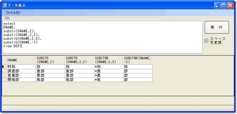 SQL Substr に対する画像結果