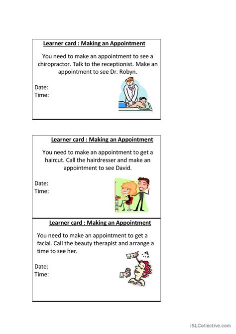 Toradh íomhá ar Make an Appointment Conversation Example