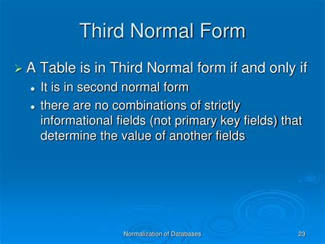 Example of 3rd Normal Form に対する画像結果