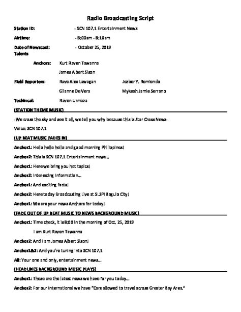 How to Write in Broadcasting Script に対する画像結果
