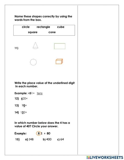 Class 1 Maths Online Test に対する画像結果