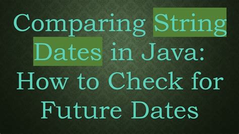Image result for Java Compare Dates