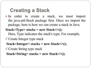 Image result for Stack Data Structure Java