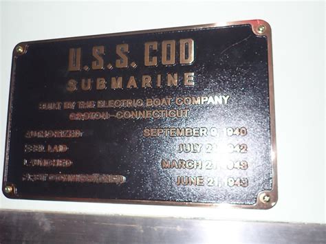 Image result for USS Cod Submarine Menu