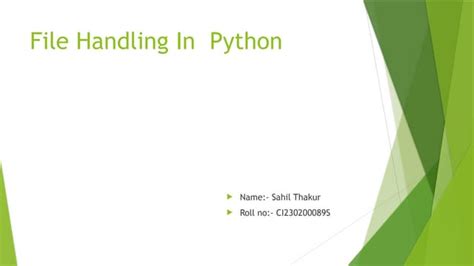 File Handling in Python PPT に対する画像結果