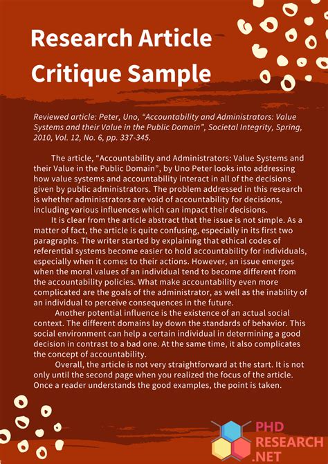 Image result for Writing a Critique Paper Example