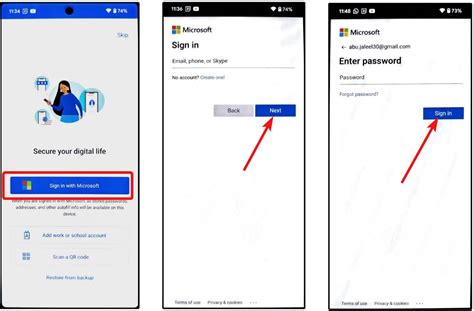 Toradh íomhá ar Microsoft Authenticator Code On Tablet