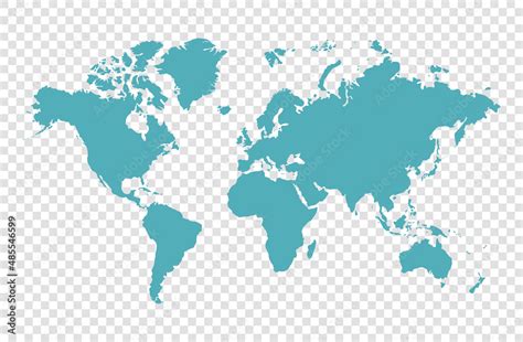 Image result for Blue Color World Map in Vector