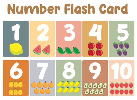 Handmade Flash Card Numbers に対する画像結果
