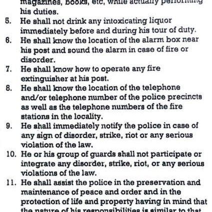 Image result for Code of Conduct Security Guard