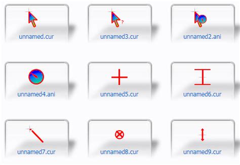 Mouse Cursor Names に対する画像結果