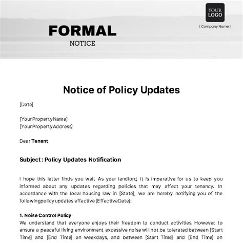 Image result for Sample Notices