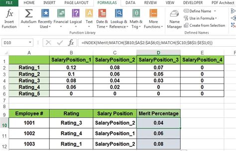 2-Dimensional INDEX/MATCH Excel に対する画像結果