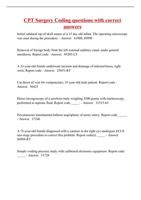 Bildergebnis für Medical Coding CPT Practice Questions