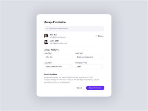 Image result for Desing for Permintion Module UI