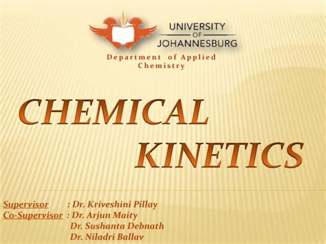 Image result for Chemical Kinetics Presentation Outline