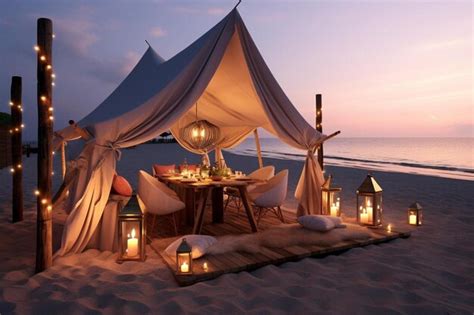 Romantic Beach Dinner Setup എന്നതിനുള്ള ഇമേജ് ഫലം