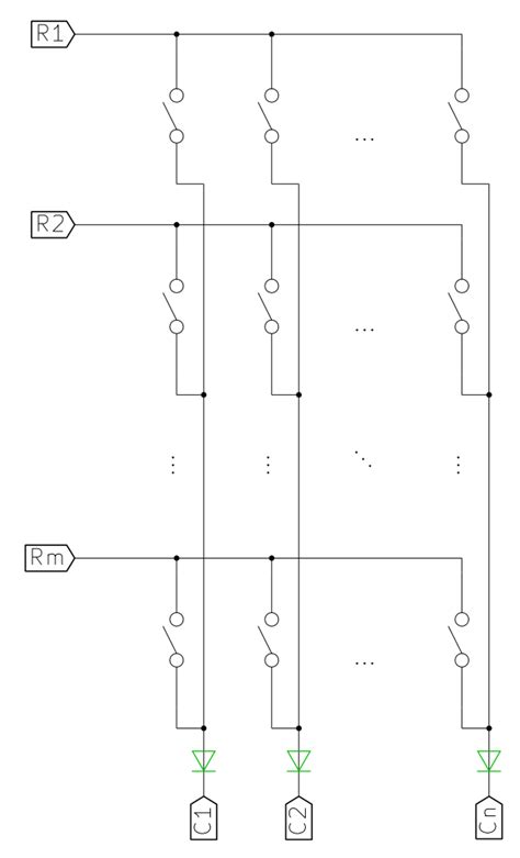 Image result for Keyboard Matrix 3X3 Example