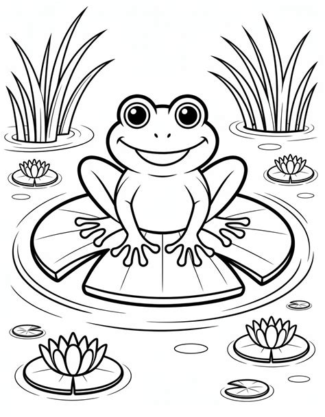 Afbeeldingsresultaten voor Frog Coloring Pages PDF