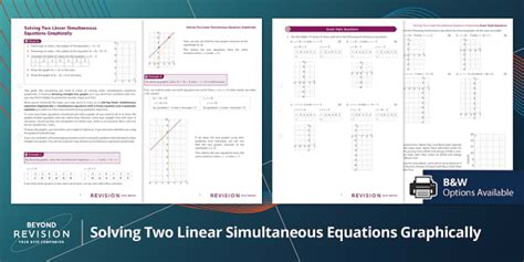 Image result for Solving Simultanious Equations Graphicaly