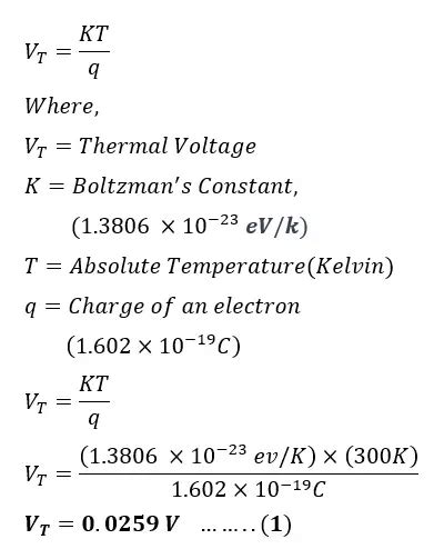 Image result for Diode Current Equation