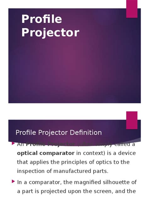 Image result for How to Use Profile Projector in English