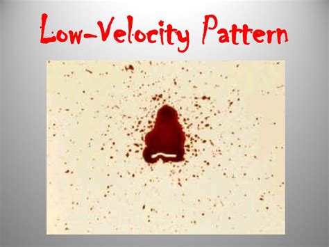 Image result for Low Velocity Blood Spatter Pattern