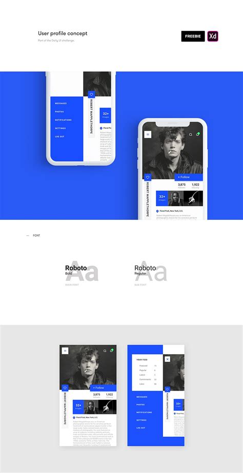 Image result for User Profile UI Design