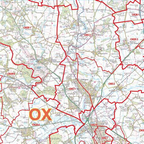 Afbeeldingsresultaten voor Oxford Postcode Map