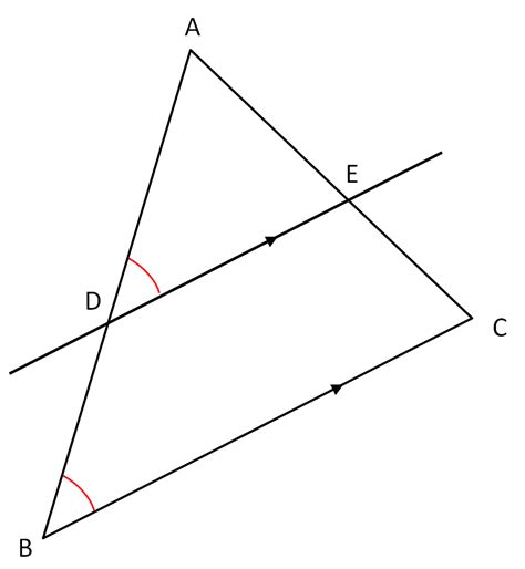 Toradh íomhá ar Parallel Line Length of Triangle