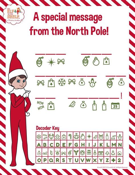 Image result for Holiday Decoder Printable