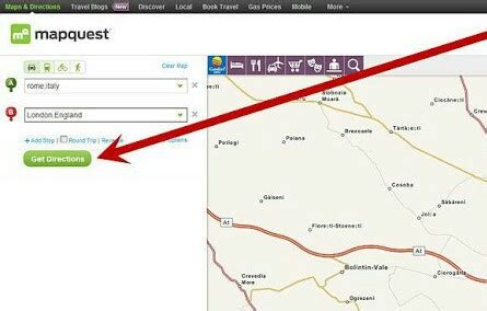 Toradh íomhá ar MapQuest Location Map