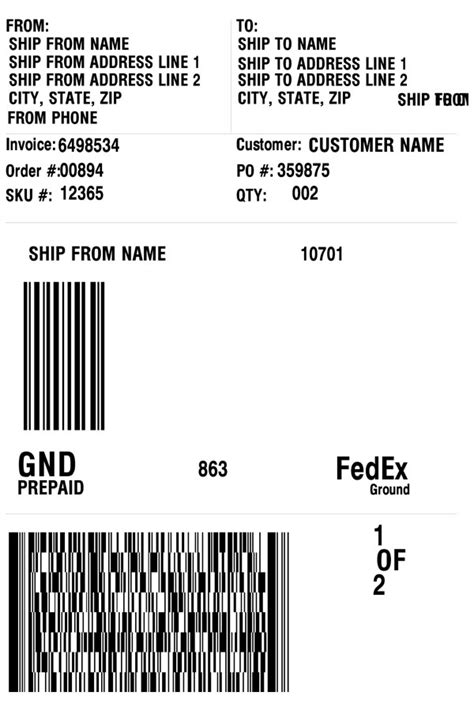 Image result for FedEx Home Shipping Label Guide