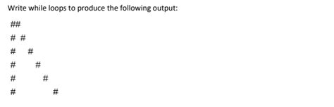 Example of While Loop Output に対する画像結果