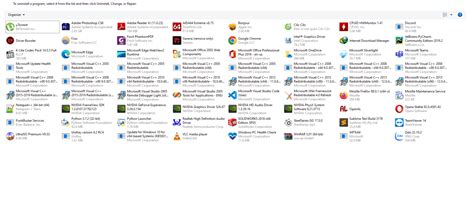 Image result for Control Panel Programs and Features App